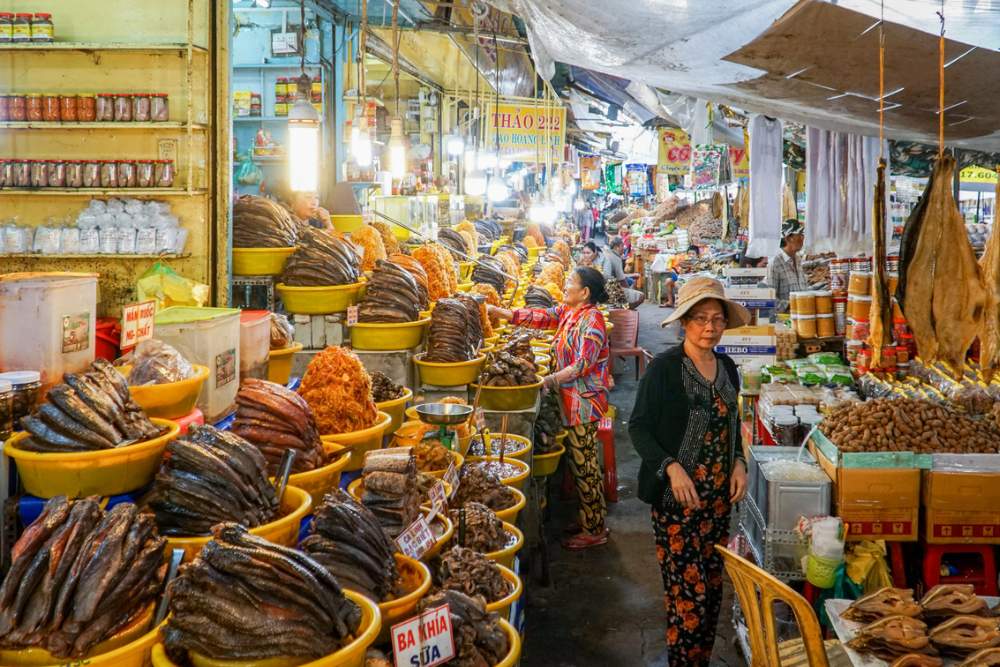 Le marché de Chau Doc